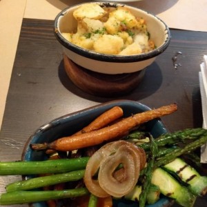 Papas + vegetales grill