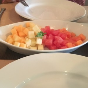 plato de frutas.