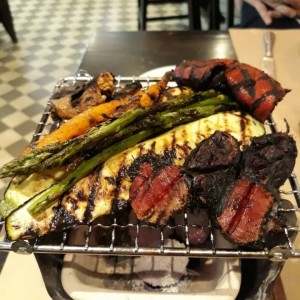parrilla de vegetales