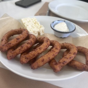 Mandocas con nata y queso