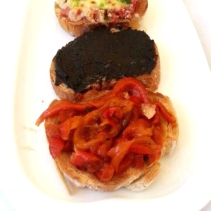 Trio de bruschettas