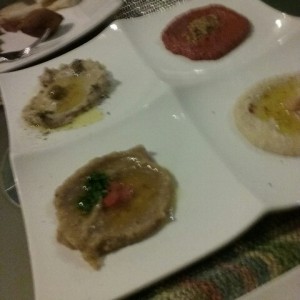 plato degustacion de cremas
