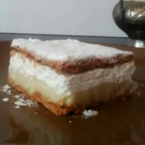 Milhojas nata / crema pastelera