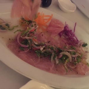 tiraditos de pescado