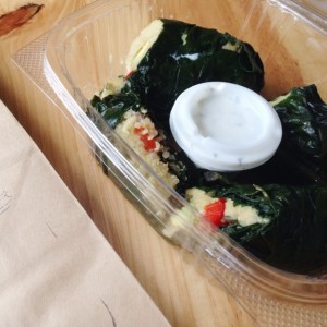 Wrap de acelgas y garbanzos