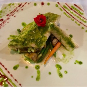 robalo con vegetales