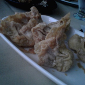 Wanton frito relleno