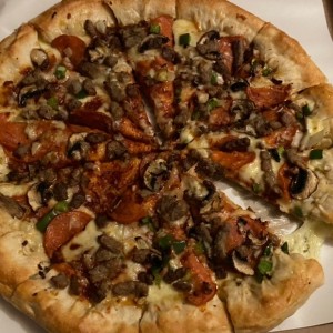 pizza suprema masa Super pan pizza gigante