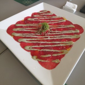 carpaccio de lomito