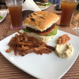 hamburguesa de falafel