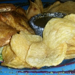 Alitas con bbq picante