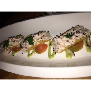 Tacos de Camarones en Rocoto