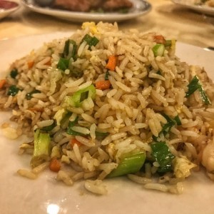 Arroz con camarones 