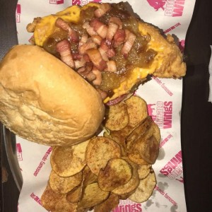 Hamburguesa Miguel Cabrera de Pollo Crispy, Espectacular