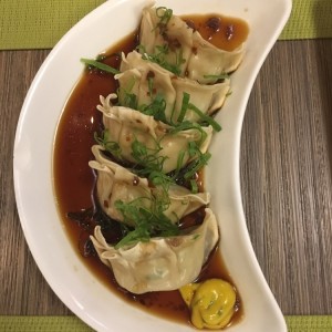 Gyozas de vegetales y cerdo