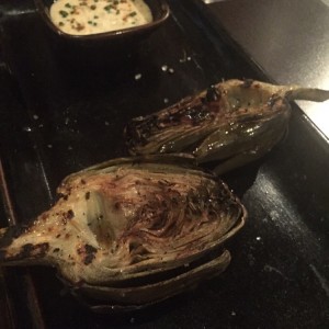 Alcachofas gratinadas con Limon Asado