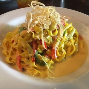 Fettuccine de camarones