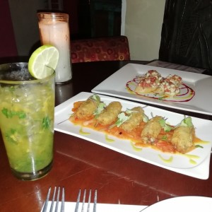 mojito de Parchita y entradas