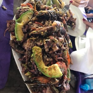 parrilla de maricos y calamares