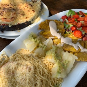 rueda de mero gratinada (4 personas)