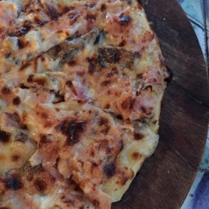 jamon y hongos
