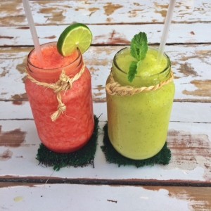 limonada de fresa y parchita fresh