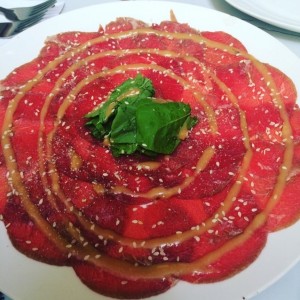 Carpaccio de lomito