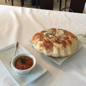 focaccia de bienvenida