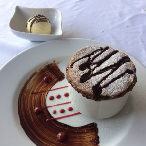 souffle de chocolate