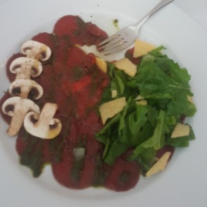 carpaccio de lomito