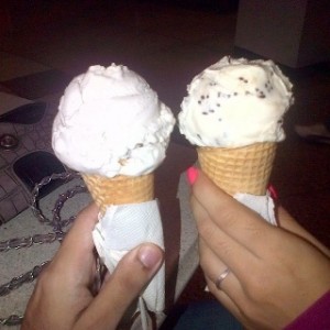 Banana split y Stracciatella 