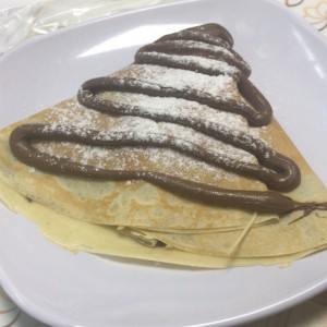crepe de nutella con fresas