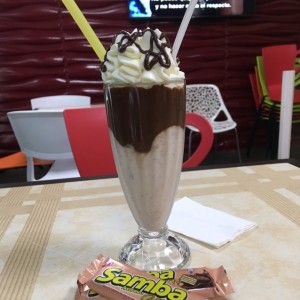 Merengada de coco con nutella!!