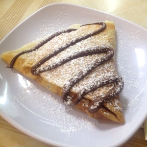 Crepps de nutella con frutas..!! Excelent..!!!