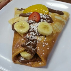 Crepes de Nutella con frutas