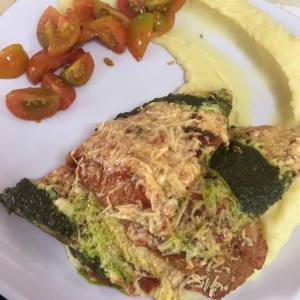 milanesa de pollo
