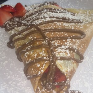 Crepe de Chocolate y fresas