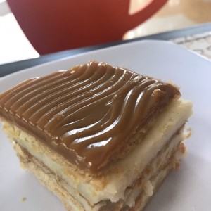 milhoja con dulce de leche