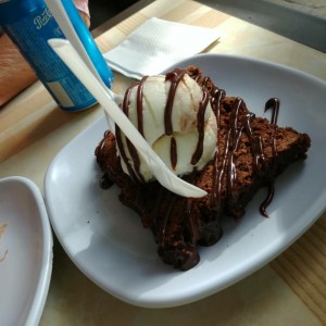 Brownies con heledo de coco