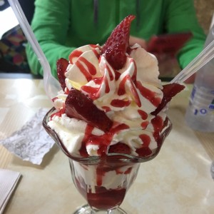 fresas con crema