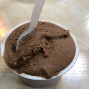 Helado de chocolate