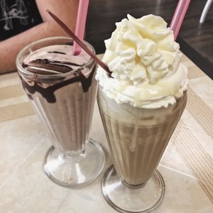 merengada de oreo y frappuccino con chocolate blanco