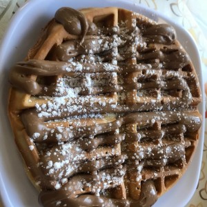 waffle de chocolate