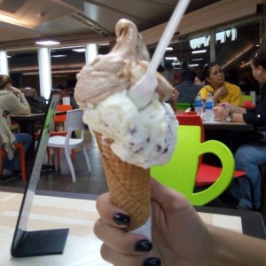 barquilla doble (stracciatella y ferrero rocher)