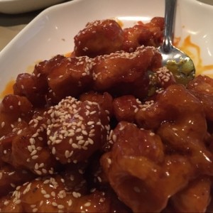 pollo con miel y ajonjoli