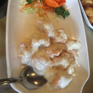 camarones en salsa del chef