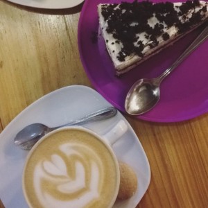 latte y marquesa de chocolate