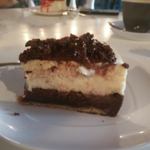 Cheese cake de brownie