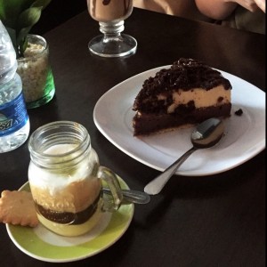 bombom amelie y cheescake de chocolate
