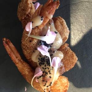 Langostinos Tempura